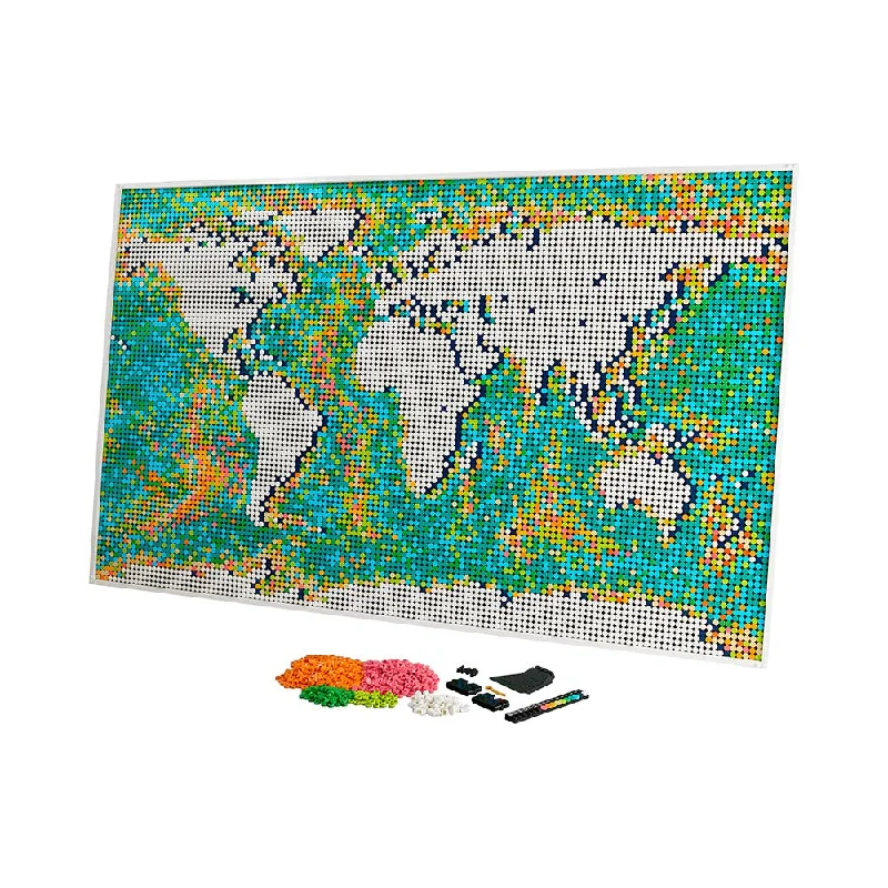 Seamlessly fitting LEGO connectionsLEGO Art World Map 31203 Building Kit