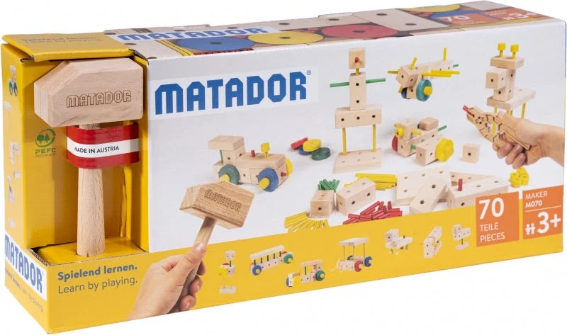 sturdy and reliable wooden toys that provide hours of fun Matador Maker - M070 70pcs sturdy and reliable wooden toys that provide hours of fun Matador Maker - M070 70pcs