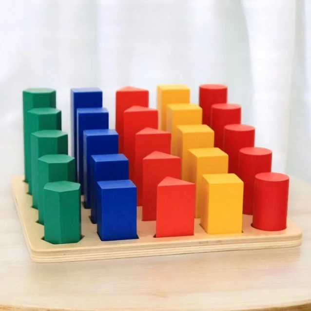 play-value packed wooden toys Mini Montessori Knobless Cylinders Early Educational Toy play-value packed wooden toys Mini Montessori Knobless Cylinders Early Educational Toy