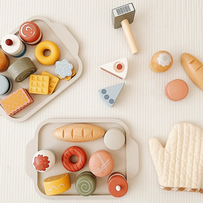 vibrant and colorful wooden toys for toddlers Wooden Role Play Toy Complete Dessert Kitchen Pretend Play Set vibrant and colorful wooden toys for toddlers Wooden Role Play Toy Complete Dessert Kitchen Pretend Play Set