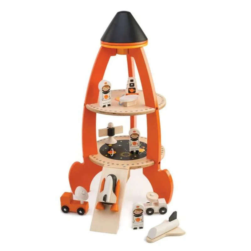 enchanting wooden toys that bring joy and happiness to children                   Cosmic Rocket Set