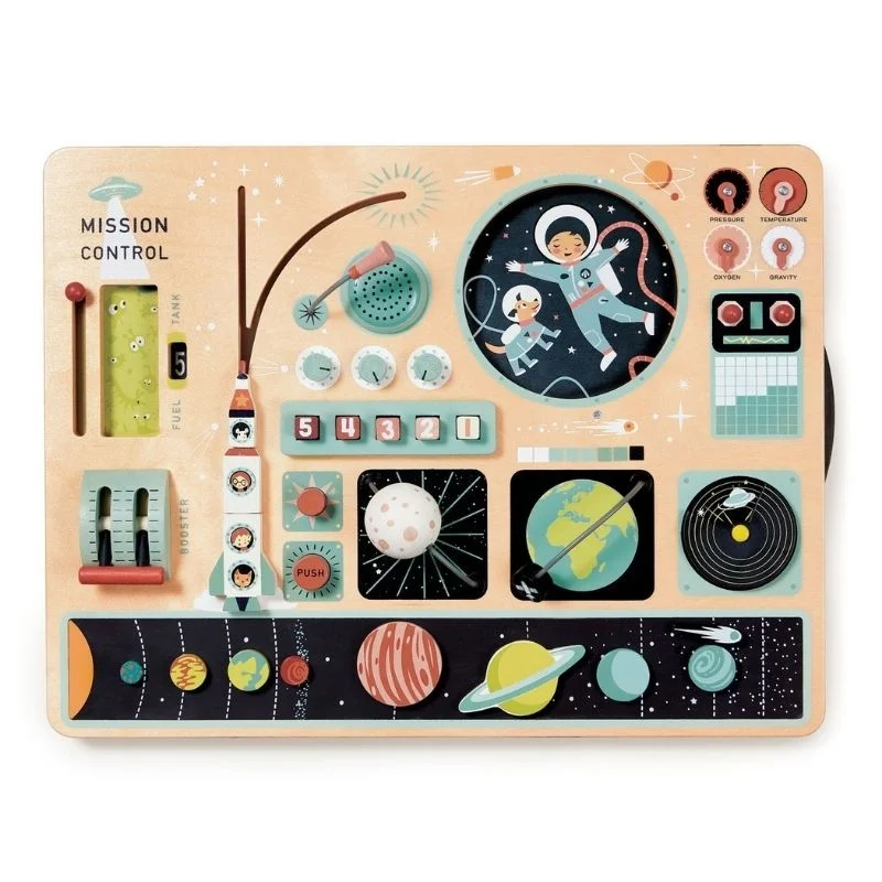 eco-friendly wooden toys                   Space Station Activity Platform