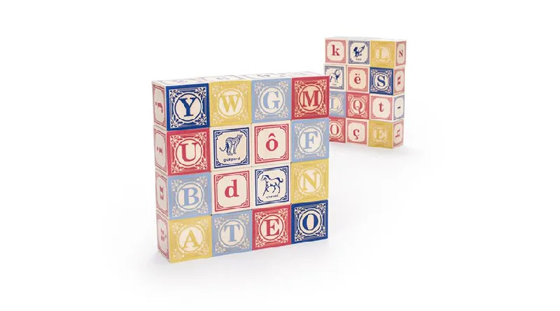 functional wooden toys               French ABC Blocks