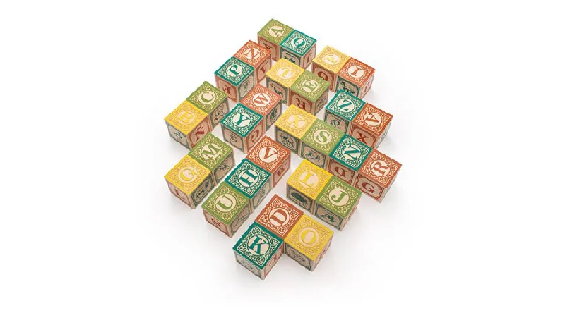 thoughtfully crafted and safe wooden toys                   Spanish ABC Blocks