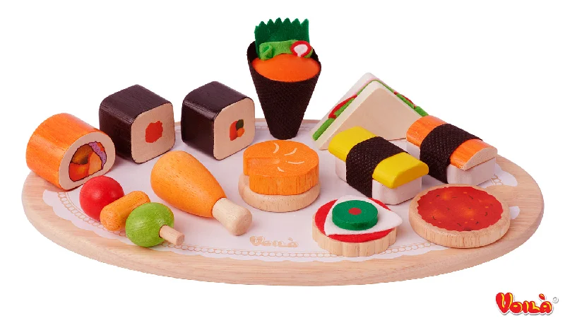 safe and appropriate wooden toys for young children                   Voila 033F Tidbits
