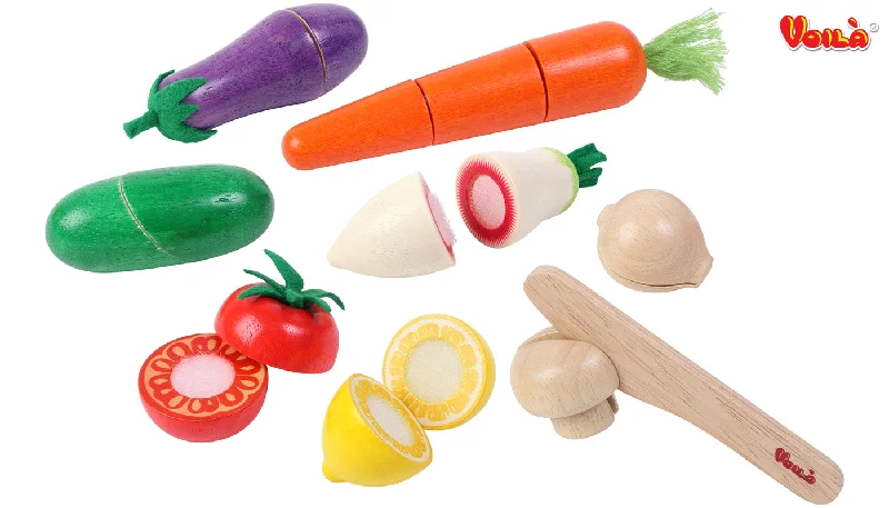 historically accurate and educational wooden toys that teach about cultures Voila 033H Chop Chop Veggie Set historically accurate and educational wooden toys that teach about cultures Voila 033H Chop Chop Veggie Set
