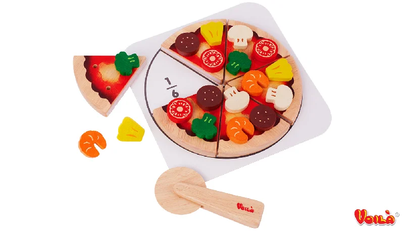 charming wooden toys                   Voila 619D Yummy Pizza