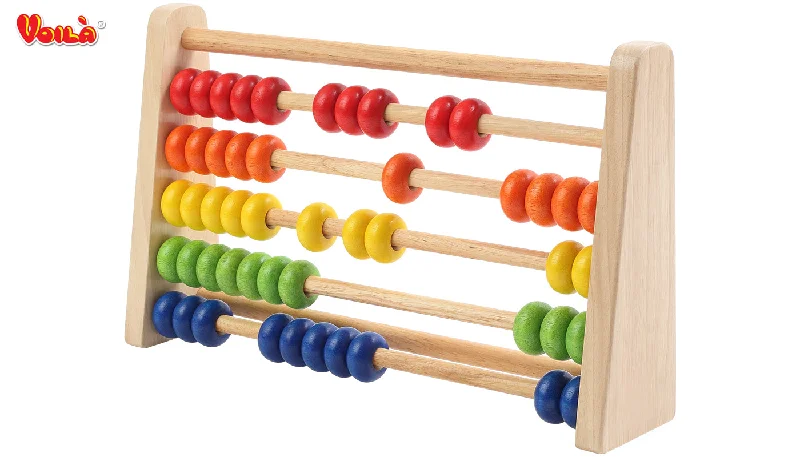tactile wooden toys                   Voila 621B Colourful Abacus