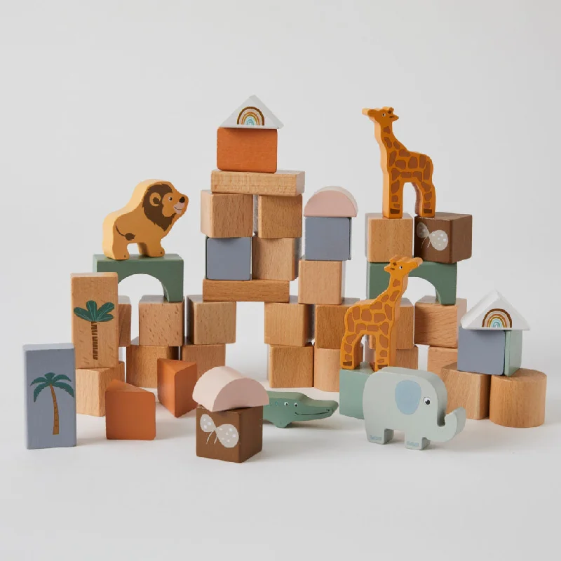 historically inspired wooden toys that teach history Wooden Jungle Animals Stacking Block Set historically inspired wooden toys that teach history Wooden Jungle Animals Stacking Block Set