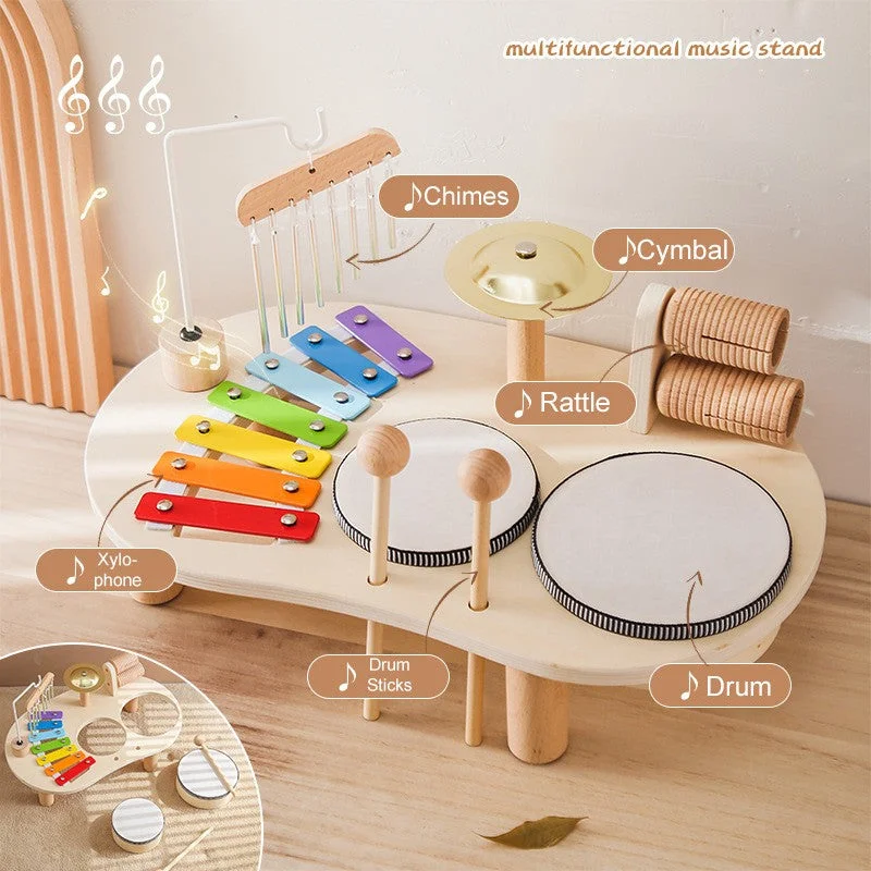 safe and child-appropriate wooden toys for different stages of development Wooden Musical Table Set safe and child-appropriate wooden toys for different stages of development Wooden Musical Table Set