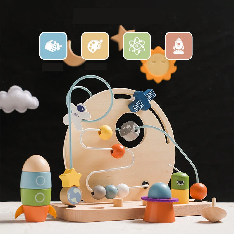 thoughtfully crafted and safe wooden toys Wooden Planet Round the Beads Educational Toy thoughtfully crafted and safe wooden toys Wooden Planet Round the Beads Educational Toy