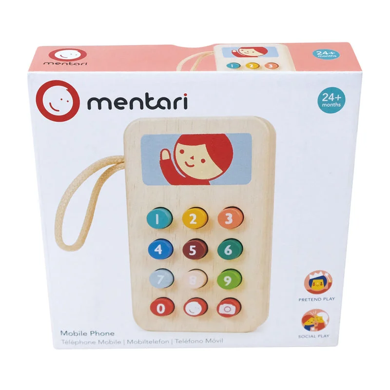 enchanting wooden toys that spark imagination                   Mentari Wooden Toy Mobile Phone