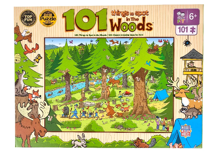 Fun games101 Things To Spot In The Woods 101 Piece Puzzle