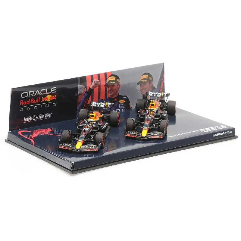 High-quality materials toys 2-CAR SET - ORACLE RED BULL RACING RB18 - 1-2 FINISH VERSTAPPEN/PEREZ - EMILIA ROMANA GP 2022 - 1:43 Scale Resin Model Car High-quality materials toys 2-CAR SET - ORACLE RED BULL RACING RB18 - 1-2 FINISH VERSTAPPEN/PEREZ - EMILIA ROMANA GP 2022 - 1:43 Scale Resin Model Car