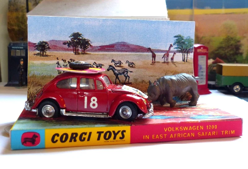 High-quality toy cars 256 VW1200 East Africa Safari (rebuilt) with box