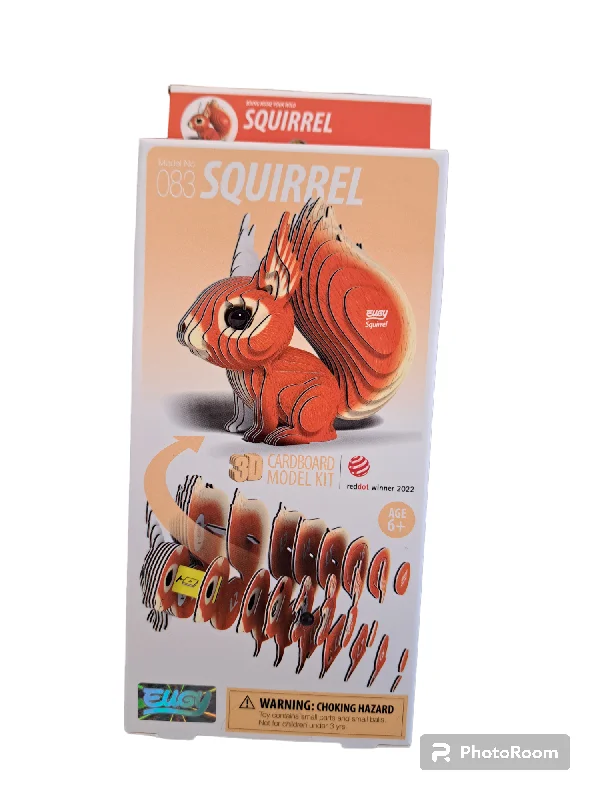 Relaxing games 3D Cardboard Model - Squirrel