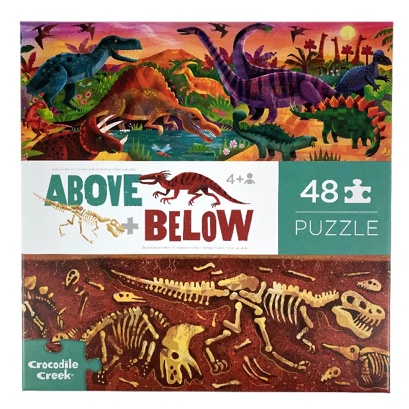 Exciting gamesAbove and Below Dino World 48 Piece Puzzle