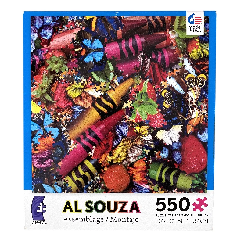 Challenging puzzles Al Souza Assemblage 550 Piece Puzzle