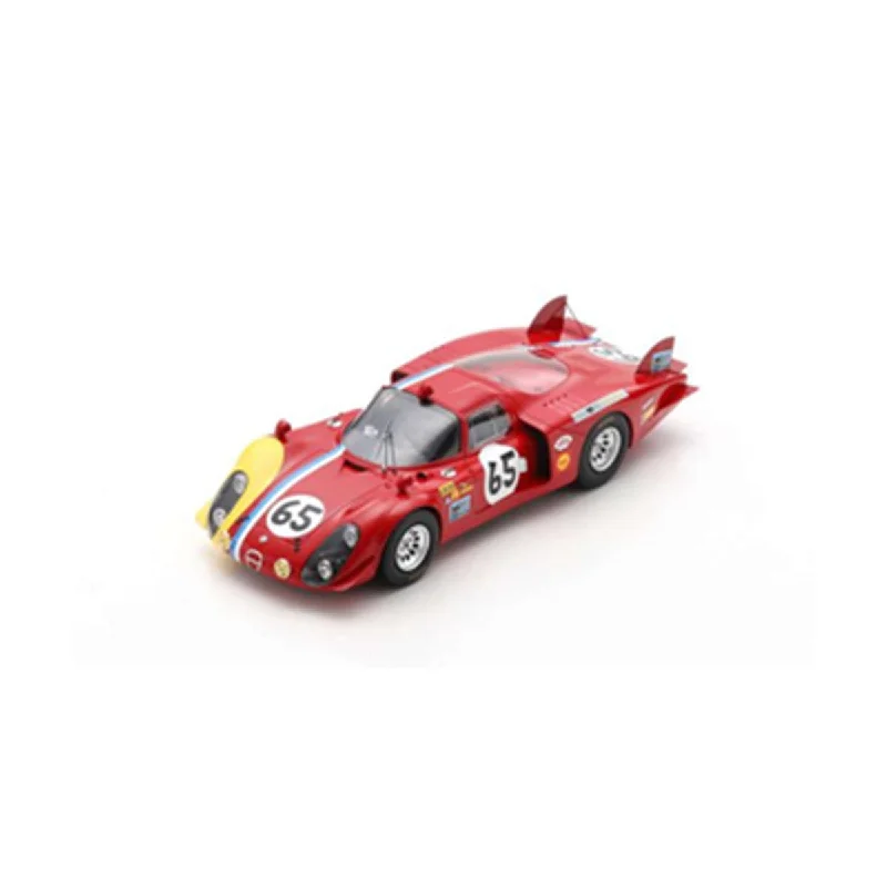 High-quality materials toys Alfa Romeo 33/2 No.65 24H Le Mans 1968 - S. Trosch - K. von Wendt - With Acrylic Cover - 1:18 Scale Resin Model Car High-quality materials toys Alfa Romeo 33/2 No.65 24H Le Mans 1968 - S. Trosch - K. von Wendt - With Acrylic Cover - 1:18 Scale Resin Model Car