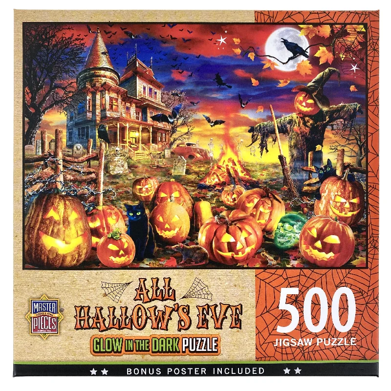 Age-appropriate puzzles All Hallow's Eve - 500 Piece Glow In The Dark Puzzle