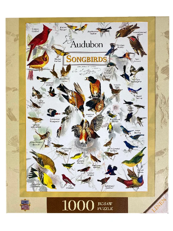 Multi-level puzzles Audubon Songbirds 1000 Piece Puzzle