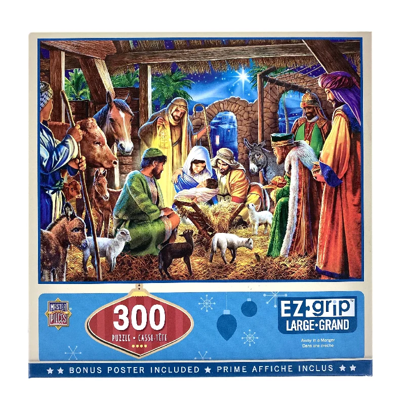 Time-consuming puzzles Away In A Manger 300 Piece Large Format Puzzle