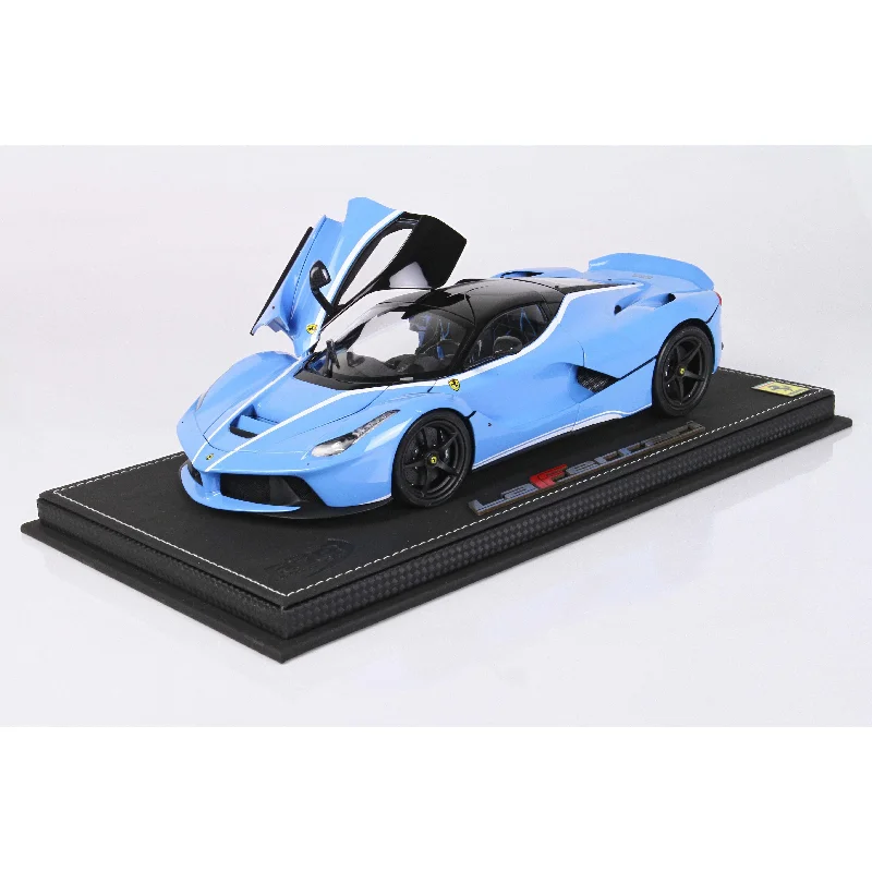 High-quality toy cars BBR 1/18 Ferrari LaFerrari Tailor Made Die Cast Baby Blue