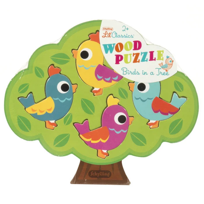 Addictive games Birds In A Tree 4 Piece Wooden Puzzle