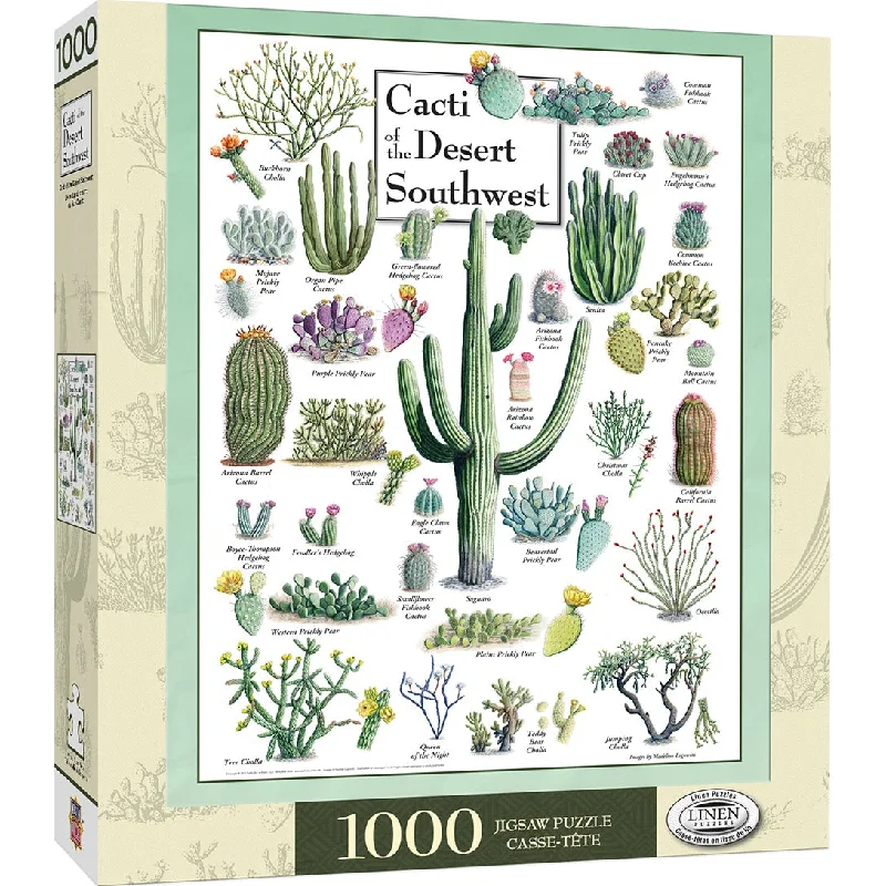 Relaxing games Cacti Of The Desert Southwest 1000 Piece Puzzle