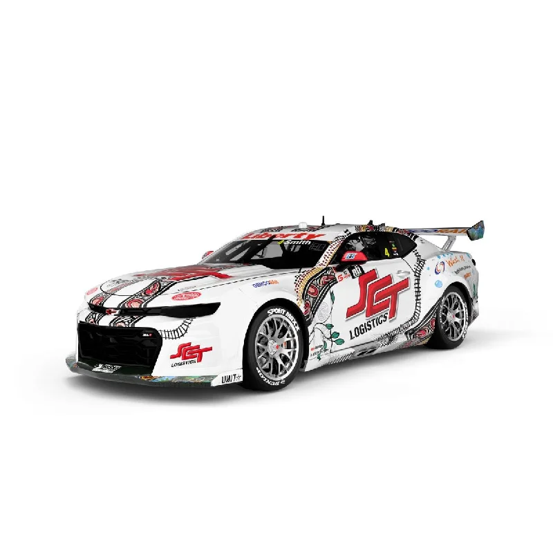 High-quality materials toys CHEVROLET CAMARO GEN3 ZL1 - BJR - SMITH #4 - 2023 NTI Townsville 500 - Race 17 - Indigenous Livery - 1:18 Scale Diecast Model Car High-quality materials toys CHEVROLET CAMARO GEN3 ZL1 - BJR - SMITH #4 - 2023 NTI Townsville 500 - Race 17 - Indigenous Livery - 1:18 Scale Diecast Model Car