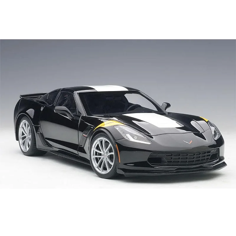 Playful toys CHEVROLET CORVETTE GRAND SPORT (BLACK/WHITE STRIPES/YELLOW FENDER HASH MARKS) - 1:18 Scale Composite Model Car Playful toys CHEVROLET CORVETTE GRAND SPORT (BLACK/WHITE STRIPES/YELLOW FENDER HASH MARKS) - 1:18 Scale Composite Model Car