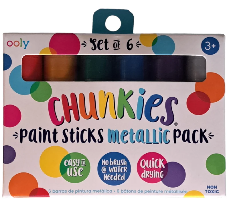 Logical puzzles Chunkies Paint Sticks Metallic - 6pk