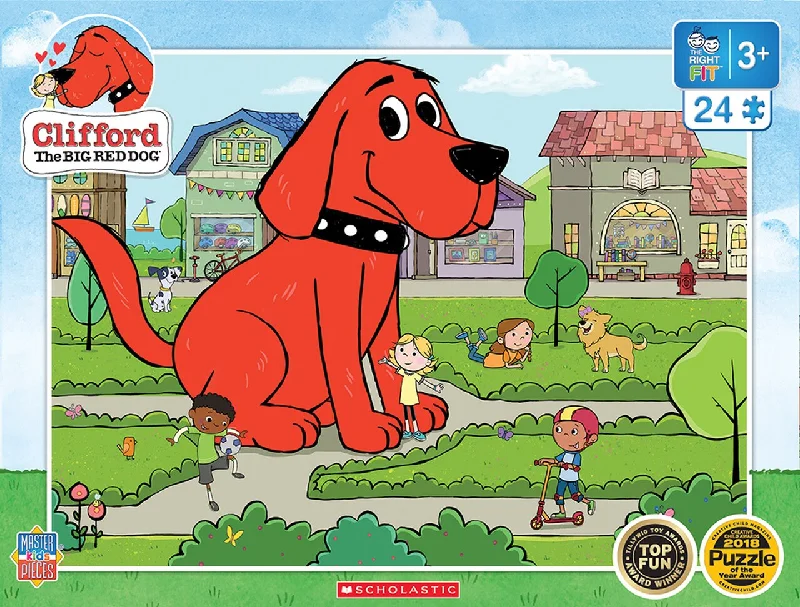 Fast-paced games Clifford The Big Red Dog Town Square 24 Piece Puzzle