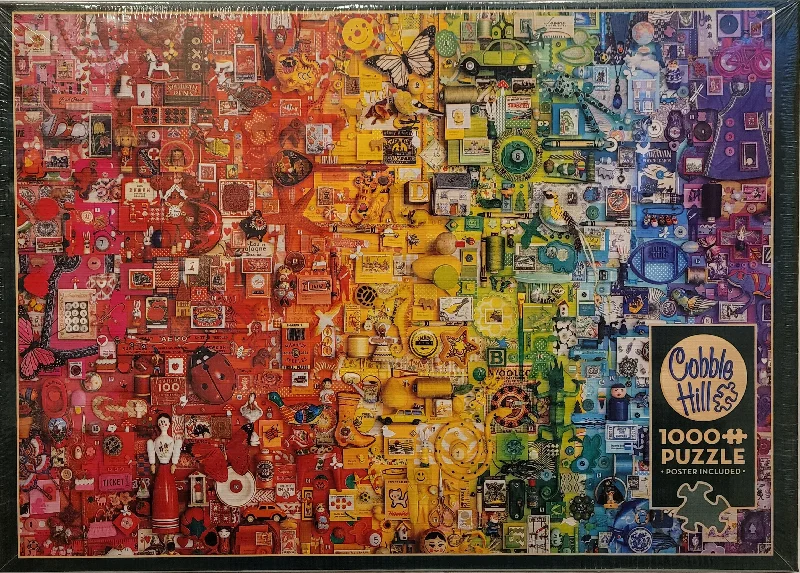 Strategic puzzles Cobble Hill 1000pc Puzzle - Colourful Rainbow