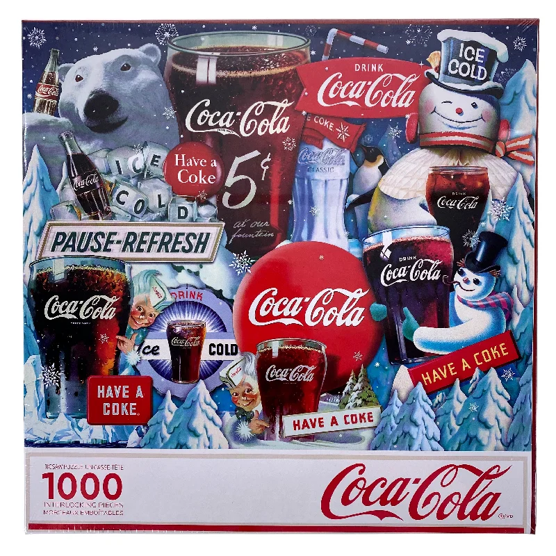 Fast-paced games Coca Cola Ice Cold Holidays 1000 Piece Puzzle