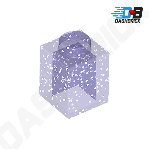 Perfect for both kids and adults LEGOLEGO Brick 1 x 1, Glitter, Transparent Bright Blue/Violet (Lilac) [3005]