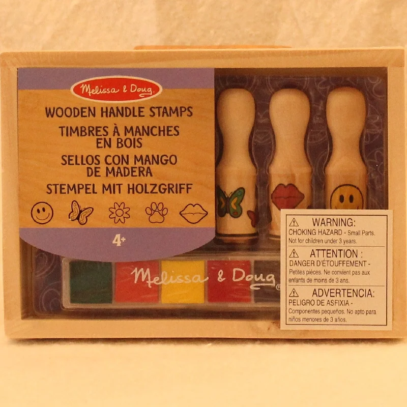 Challenging puzzles Wooden Handle Stamp Set