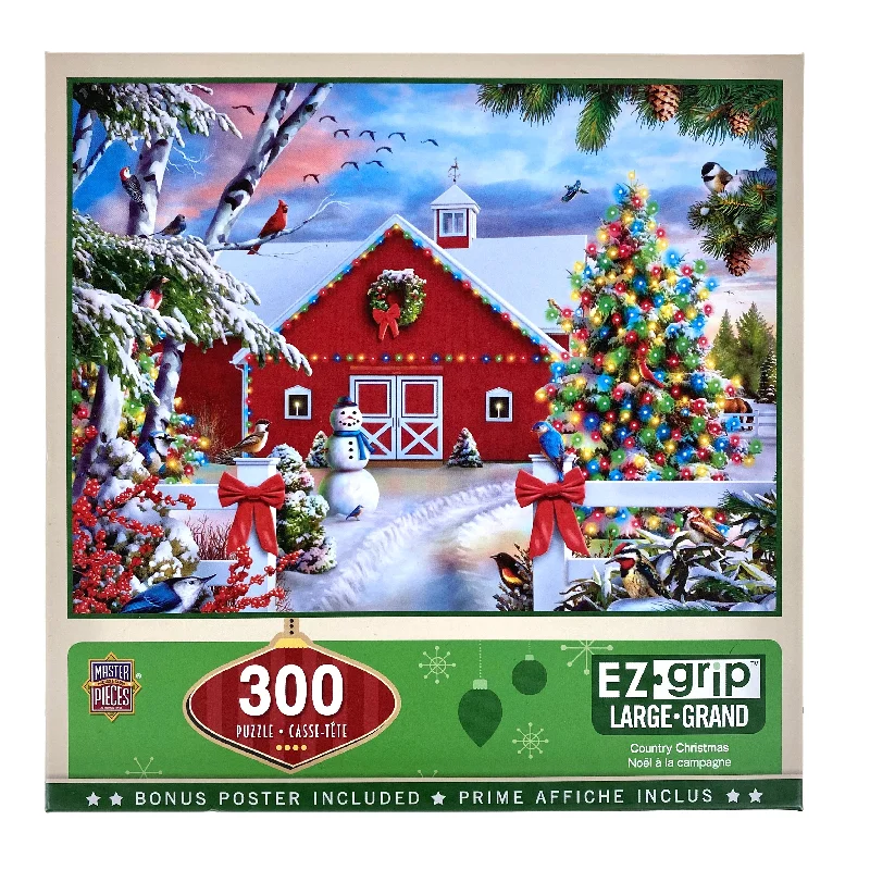 Logical puzzles Country Christmas 300 Piece Large Format Puzzle