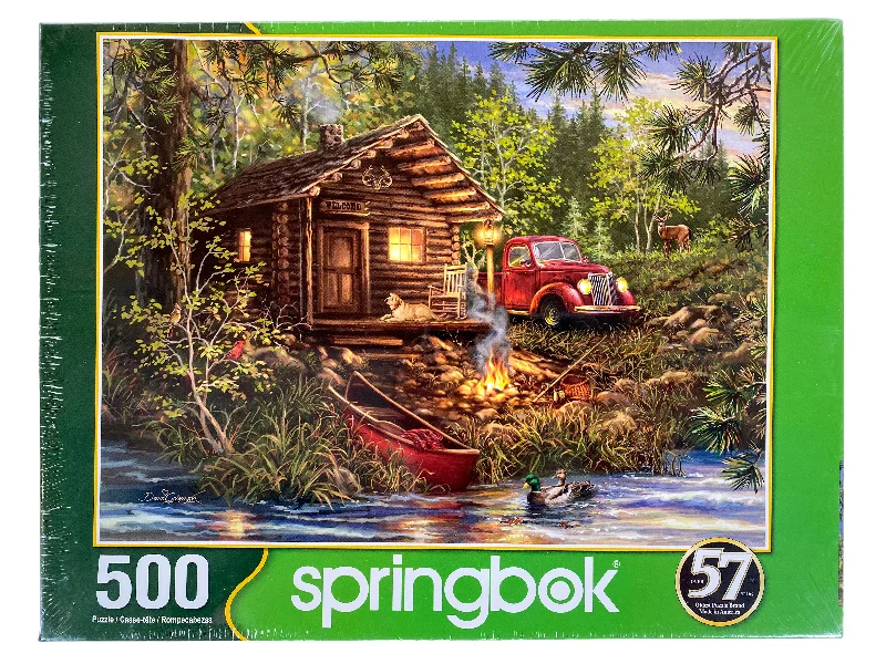 Social games Cozy Cabin Life 500 Piece Puzzle