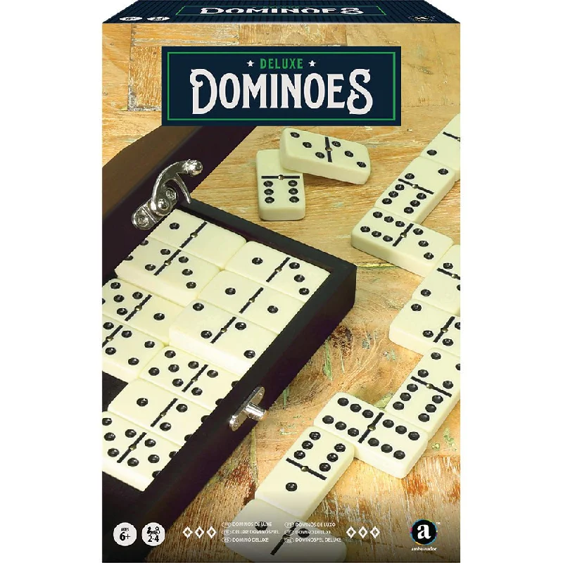 Thought-provoking puzzles Craftsman Deluxe Wooden Dominoes Set
