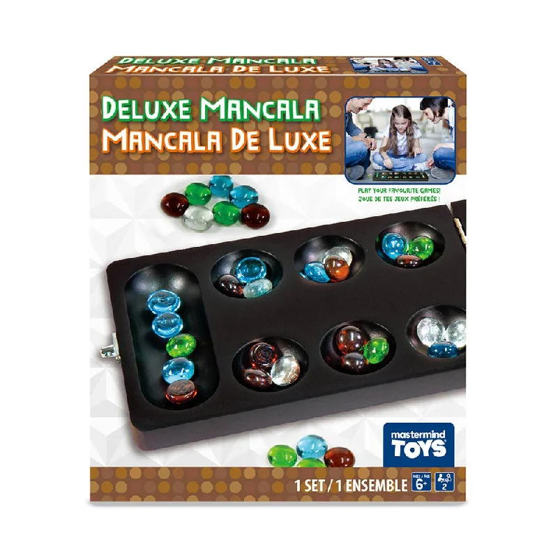 Intricate puzzles Mastermind Toys Craftsman Deluxe Wooden Mancala Set