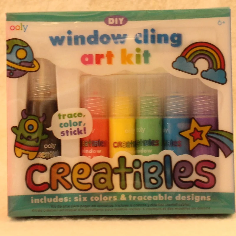Thought-provoking puzzles Creatibles Window Cling Art Kit