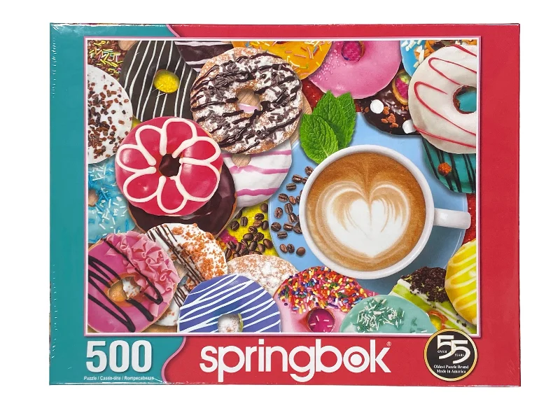 Thought-provoking puzzles Donuts n Coffee 500 piece puzzle