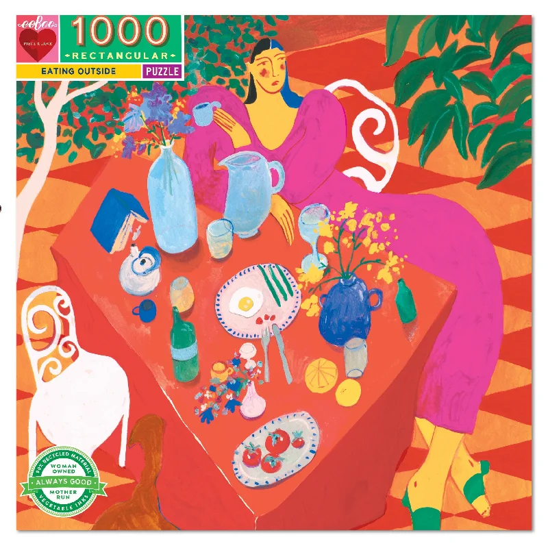 Logical puzzles Eating Outside 1000 Piece Puzzle