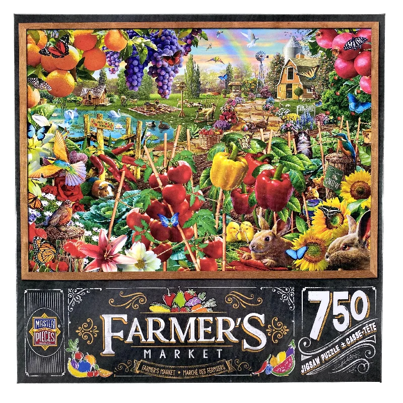 Logical puzzles Farmers Market - A Plentiful Season 750 Piece Puzzle