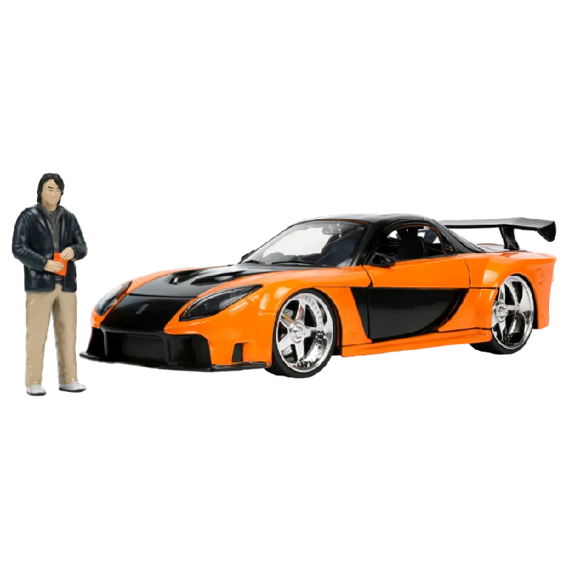 Realistic toy carsFast and Furious - 1997 Mazda RX7 with Han 1:24 Scale Hollywood Ride Realistic toy carsFast and Furious - 1997 Mazda RX7 with Han 1:24 Scale Hollywood Ride