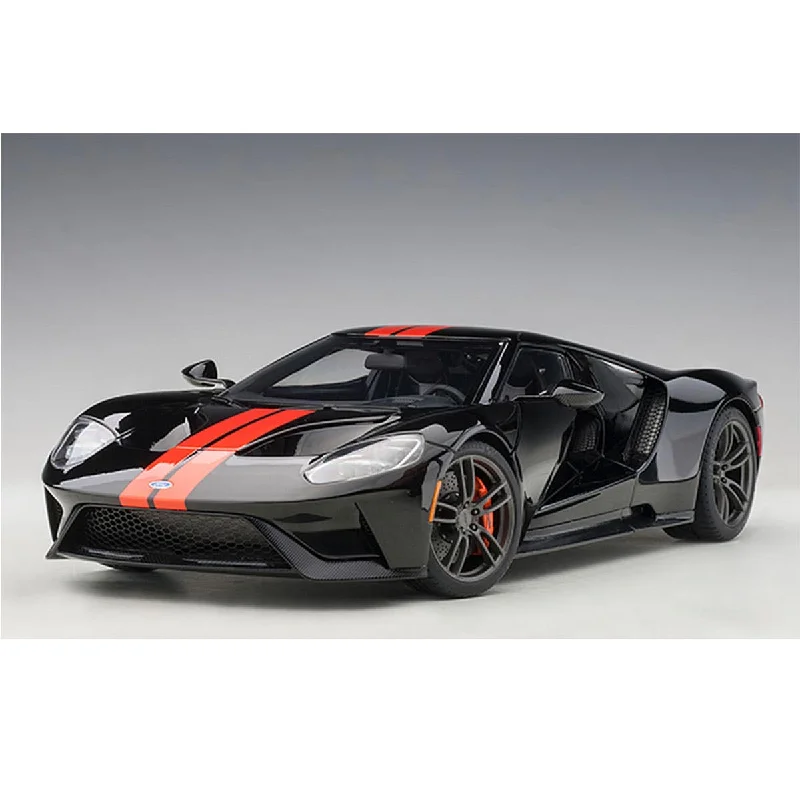 High-quality toy cars FORD GT 2017 (SHADOW BLACK/ORANGE STRIPES) - 1:18 Scale Composite Model Car High-quality toy cars FORD GT 2017 (SHADOW BLACK/ORANGE STRIPES) - 1:18 Scale Composite Model Car
