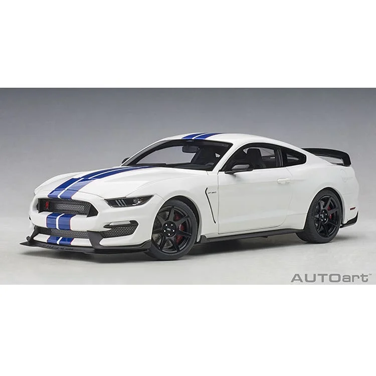 Fun toy carsFORD SHELBY GT-350R (OXFORD WHITE W/ LIGHTNING BLUE STRIPES) - 1:18 Scale Composite Model Car Fun toy carsFORD SHELBY GT-350R (OXFORD WHITE W/ LIGHTNING BLUE STRIPES) - 1:18 Scale Composite Model Car