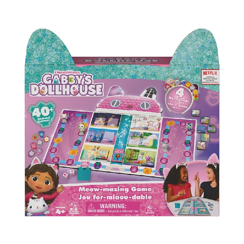 Time-consuming puzzles Gabby’s Dollhouse - Meow-mazing Board Game