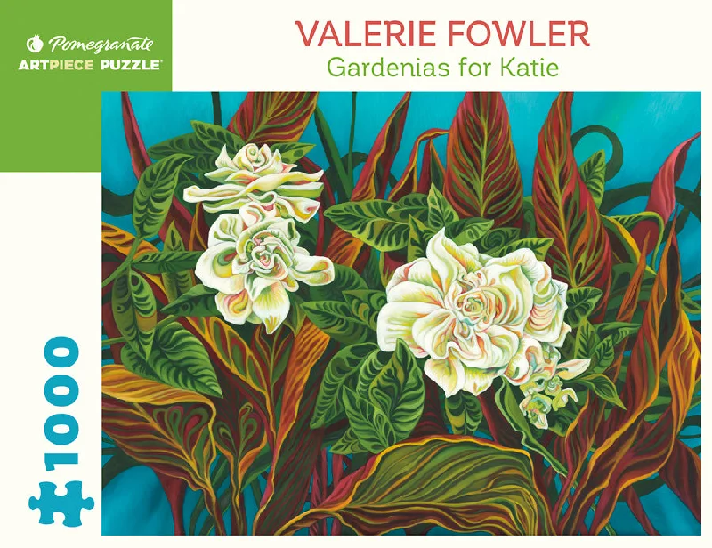 Educational games Gardenias For Katie - 1000 Piece Valerie Fowler Puzzle